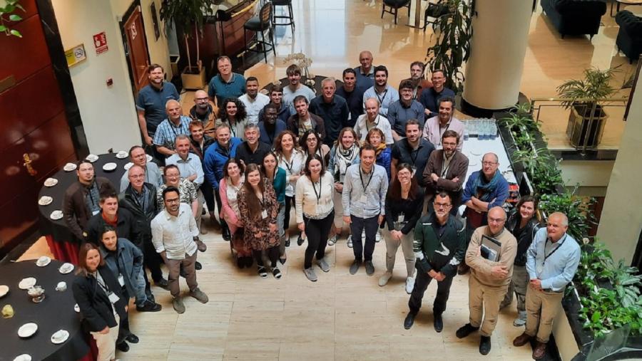 Socios e participantes na reunión do proxecto europeo Aqua-Faang, en Compostela