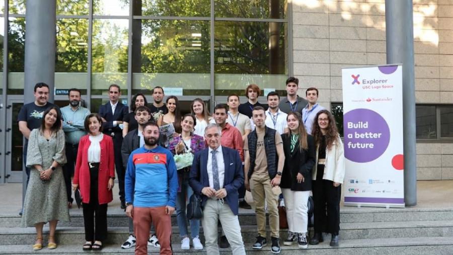 Finalistas, gañadoras e xurado do Explorer USC no Campus de Lugo