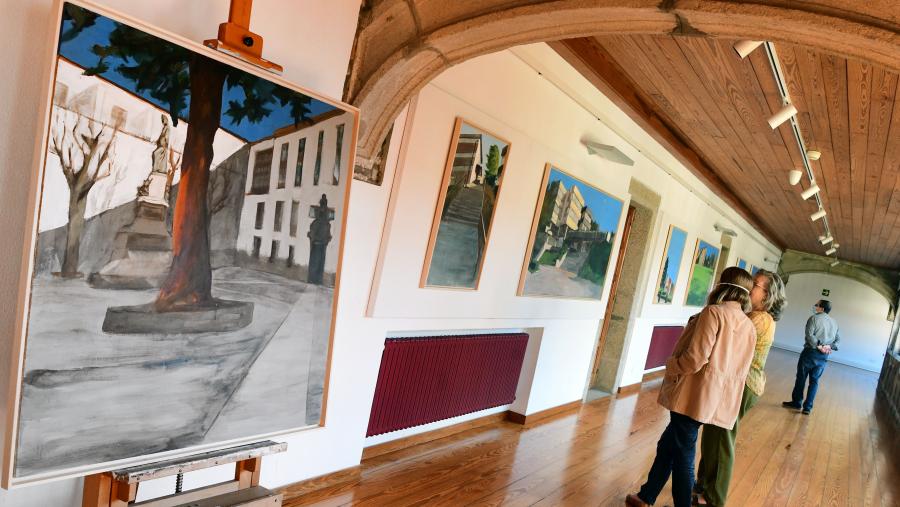 A exposición estrutúrase en catro bloques que se corresponden co emprazamento físico dos edificios retratados. FOTO: Santi Alvite