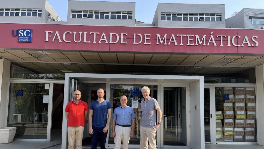 De esquerda a dereita, Francisco Javier Fernández Fernández, Fernando Adrián Fernández Tojo, Juan Nieto e Iván Area