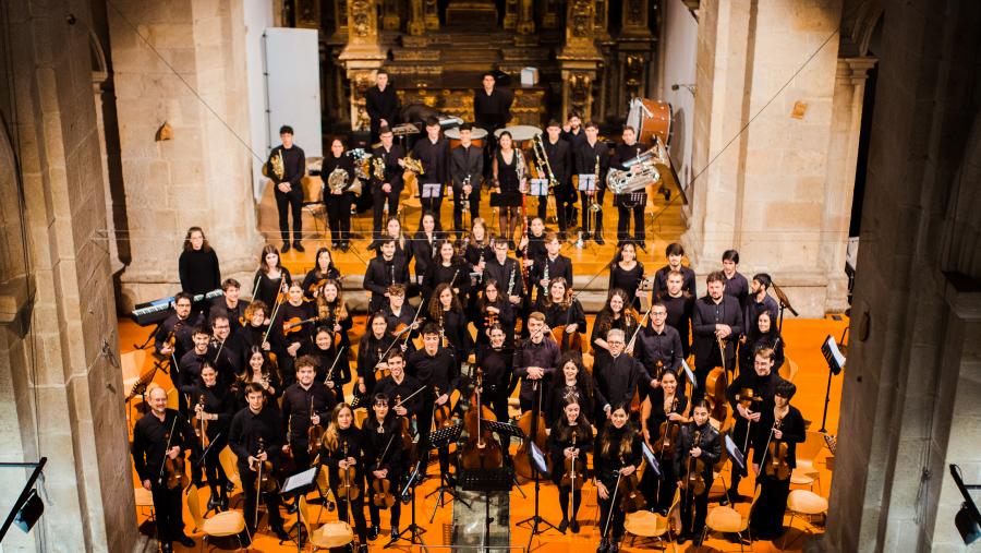 A orquestra da USC busca novas e novos intérpretes. Foto de arquivo da OUSC