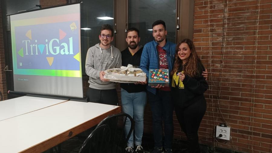 Gañadores do I TriviGal celebrado en Veterinaria