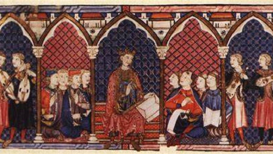 Imaxe das Cantigas de Santa María, de Alfonso X