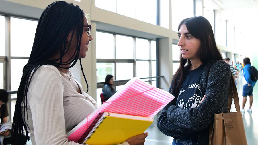 Imaxe de arquivo de alumnado da USC. FOTO: Santi Alvite