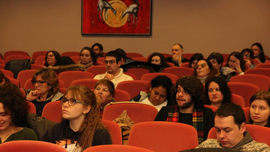 Participantes nunhas das xornadas sobre Xestión Cultural celebradas en Humanidades