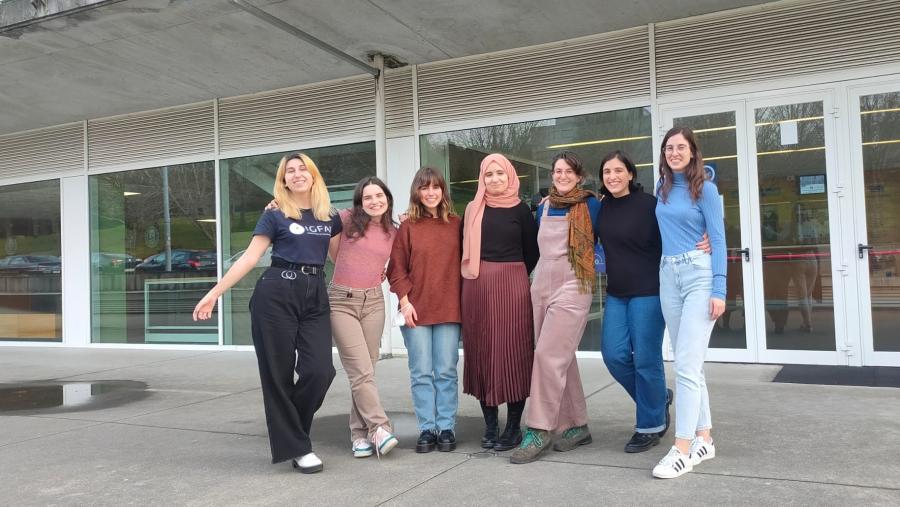 Foto de familia das organizadoras da Masterclass