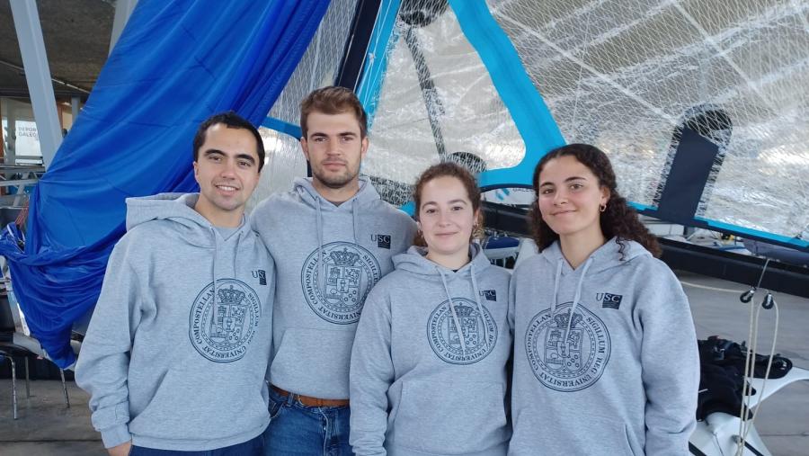 Alumnado da USC que obtivo o terceiro posto