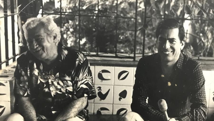 Jorge Amado e Vargas Llosa, nuna imaxe de arquivo