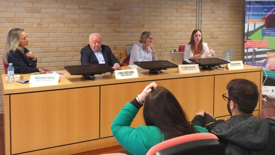 Mercedes Montes, Manuel Núñez, Laura Copa e Jéssica Regueiro, en Relacións Laborais