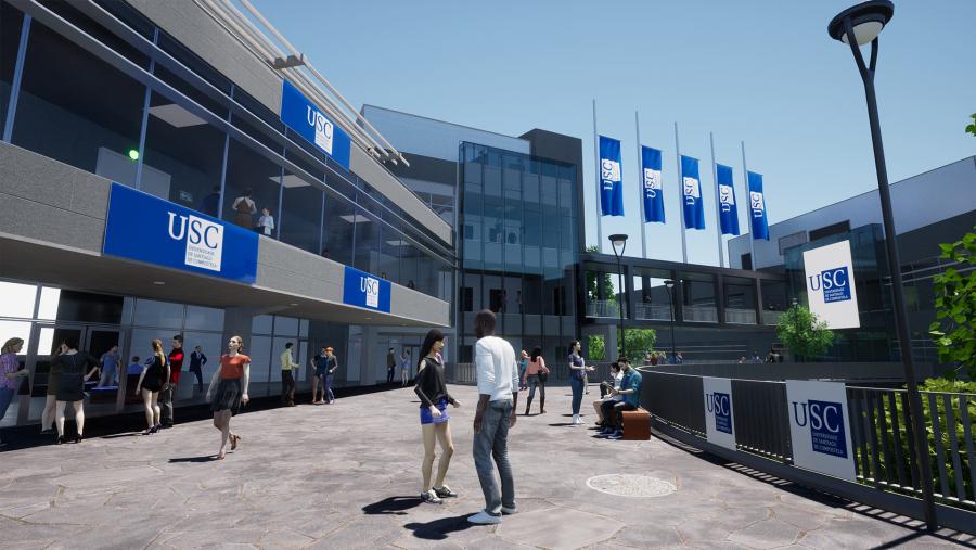 Vista da plataforma que aloxa a Feira Virtual de Emprego da USC, que congrega preto dun milleiro de participantes.