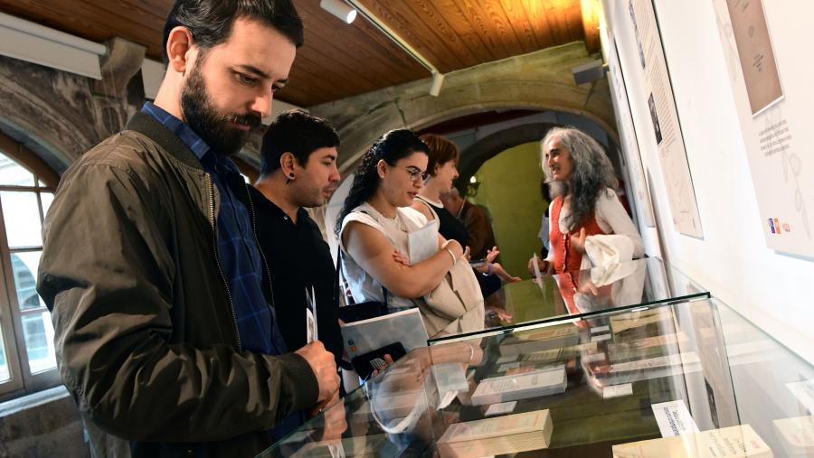 Detalle da mostra ‘A Escola Nova... tamén entre nós (1921-2021)’. FOTO: Santi Alvite