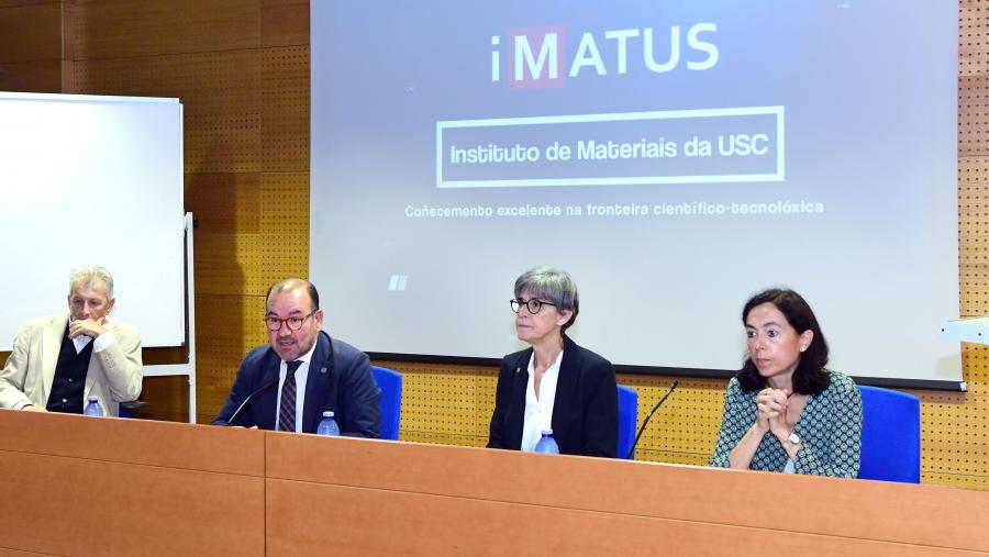 De esquerda a dereita, Francisco Guitián, Antonio López, Carmen González e Carmen Álvarez. FOTO: Santi Alvite