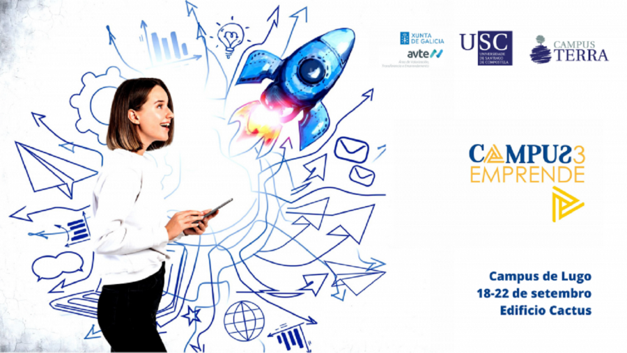 O Campus Emprende 2023 desenvolverase na sede universitaria luguesa do 18 ao 22 de setembro
