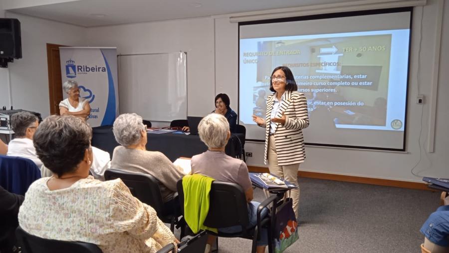 Esther Olveira no acto de apertura 