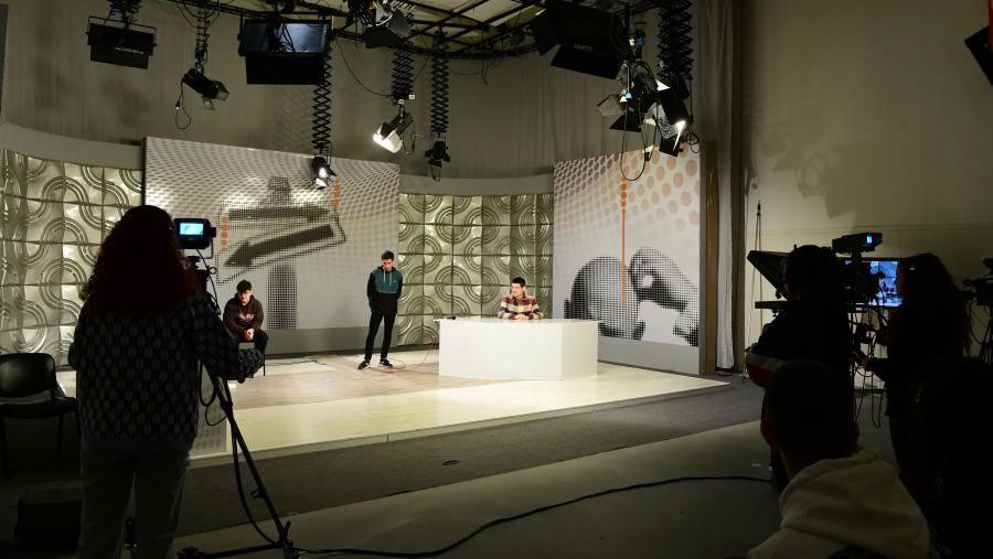 Imaxe de arquivo dunha clase práctica en Ciencias da Comunicación. FOTO: Santi Alvite