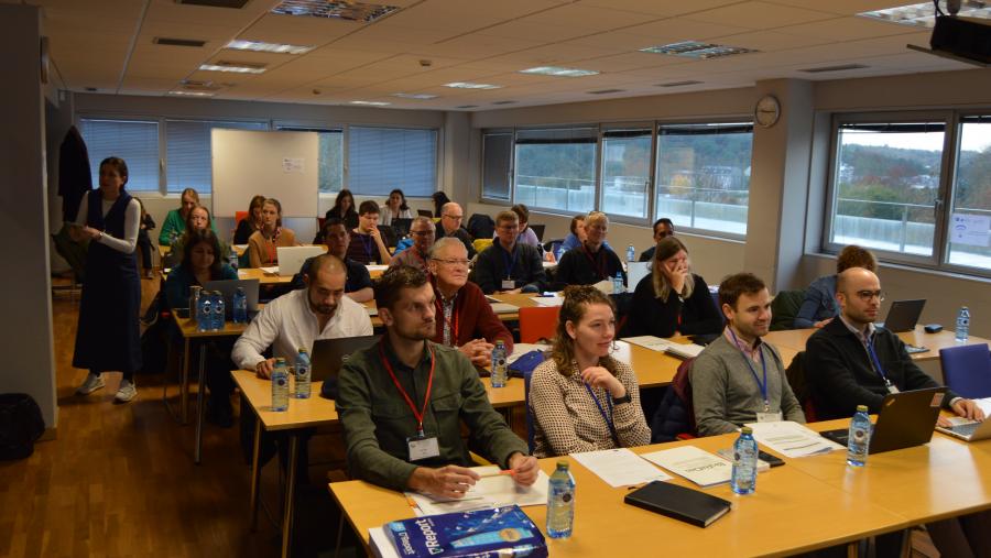 Investigadores europeos participantes na reunión do proxecto Go-Grass, no Campus Terra