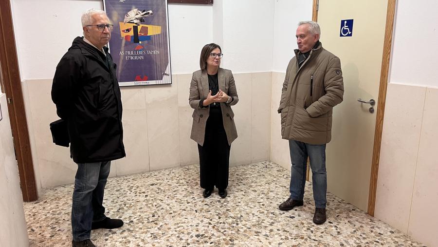 Mar Lorenzo, xunto con Miguel A. Santos e Emilio Crespo