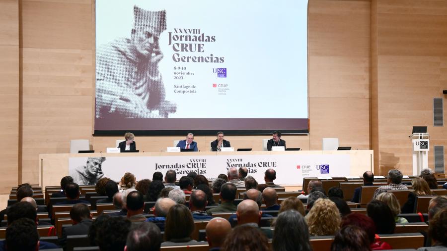 Ao longo de tres xornadas, o foro constitúe a cita anual da comisión sectorial de xerencias da CRUE. FOTO: Santi Alvite