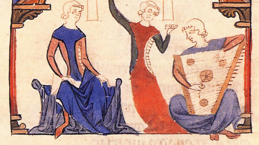 Miniatura do 'Cancioneiro da Ajuda'