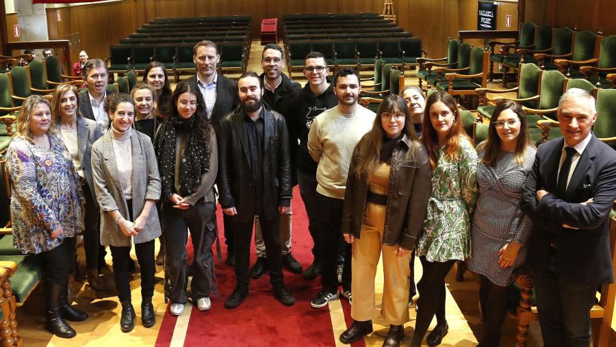 Gañadores, finalistas e membros do xurado participaron no acto que se desenvolveu no Colexio de Fonseca