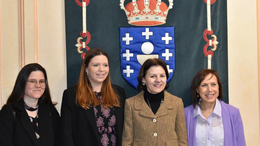 De esquerda a dereita, Alba Díaz, Cintia Folgueira, Rosa Romero e Esperanza Álvarez