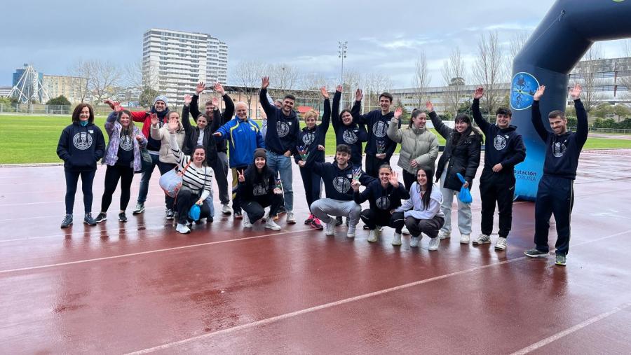 Equipo da USC no Campionato Galego Universitario de Orientación 