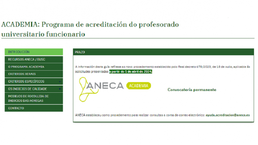 A BUSC pon á disposición do PDI a guía ACADEMIA: programa de acreditación do profesorado universitario funcionario