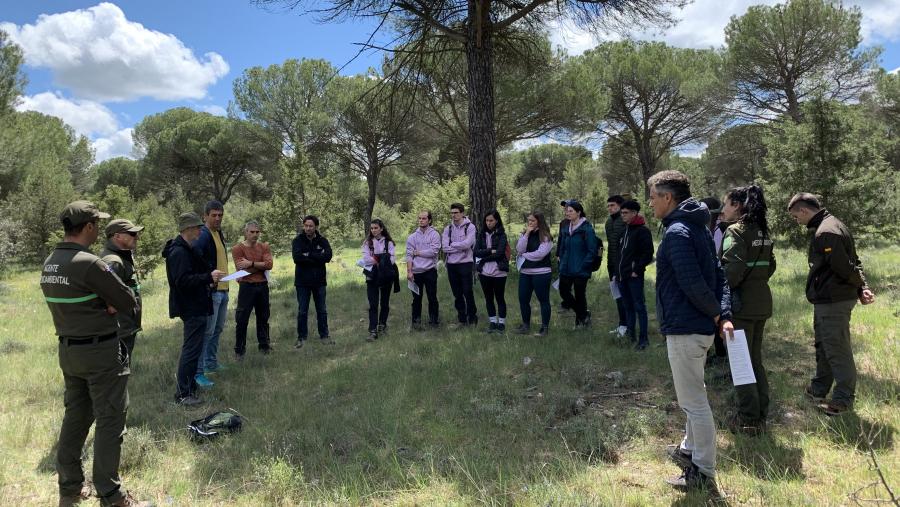 Estudantado do Campus Terra durante a expedición