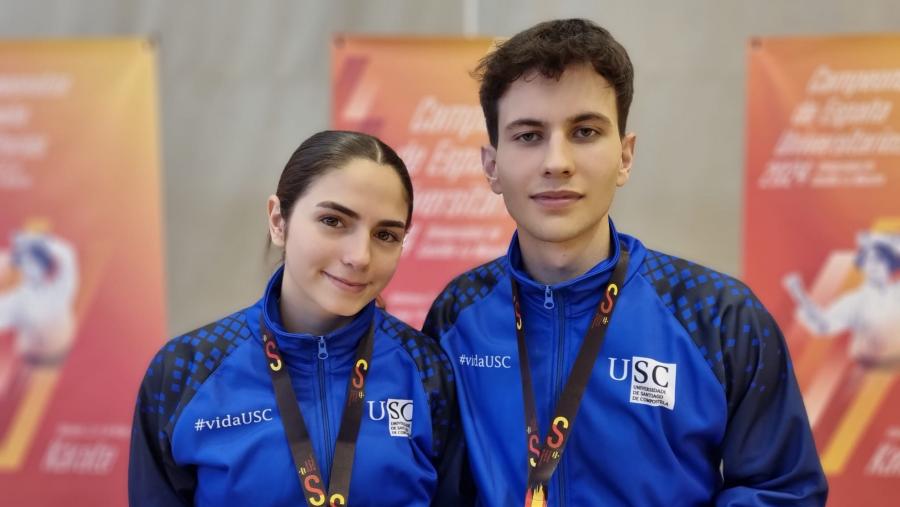 Eva Rodríguez Loredo e Adrián Barcia Mosquera obtiveron senllas medallas