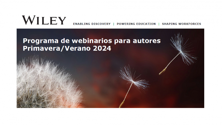 Programa de webinarios para autores Wiley
