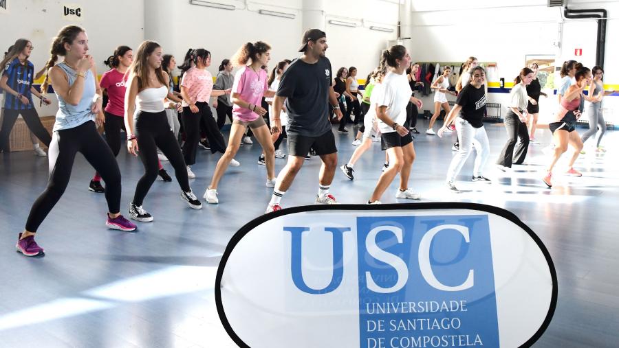 Imaxe de arquivo dunha actividade deportiva na USC. FOTO: Santi Alvite