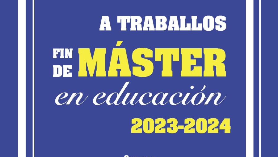 Cartel IV Premios aos TFM Educación 2023-24