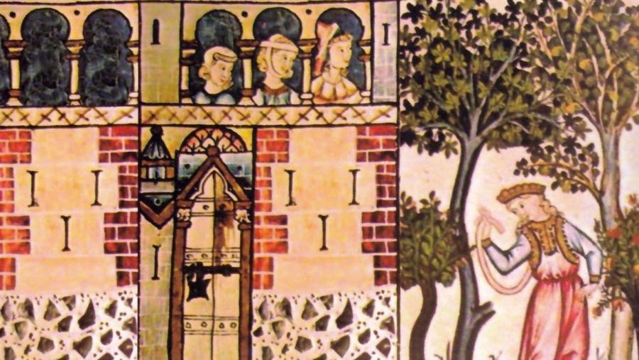 Mulleres nunha ilustración das 'Cantigas de Santa María' de Afonso X O Sabio