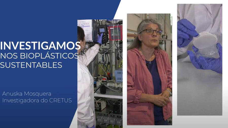 O primeiro vídeo explica como se deseñan os plásticos sustentables