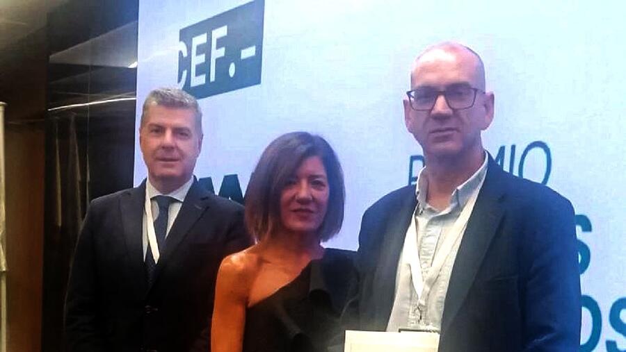 De esquerda a dereita, Miguel Ángel Vázquez Taín, María Bastida e Alberto Vaquero