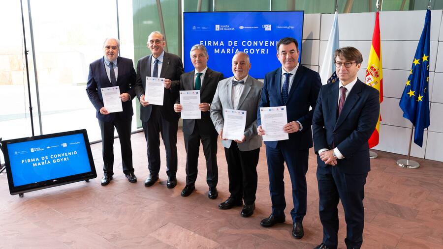 A sinatura do convenio tivo lugar na Cidade da Cultura. Foto: Xunta de Galciia