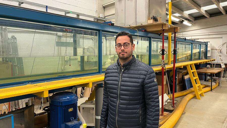 David Mateo Fouz centra sus estudos, entre otras cousas, en el aprovechamiento de las energías renovables marinas