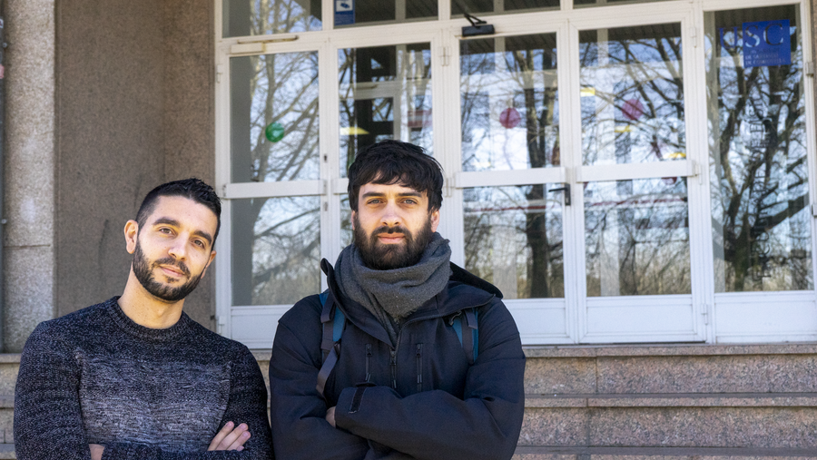 Juan Calderón Bustillo (IGFAE-USC) e Nicolás Sanchís Gual (Universitat de València), dous dos autores do artigo. Foto: IGFAE
