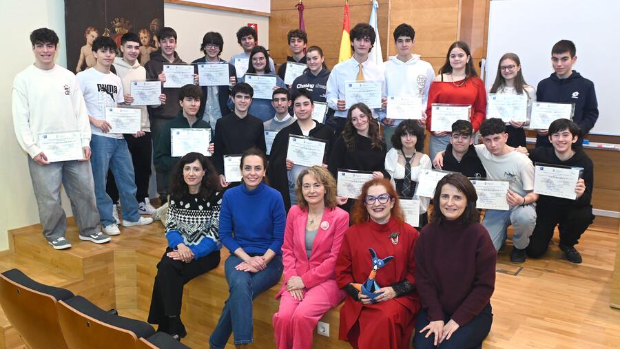 Participantes na xornada de clausura celebrada en Matemáticas. Foto: Santi Alvite