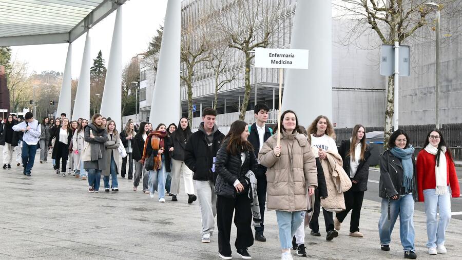 O alumnado pode escoller entre moitos percorridos en funcion das súas inquedanzas. Foto: Santi Alvite