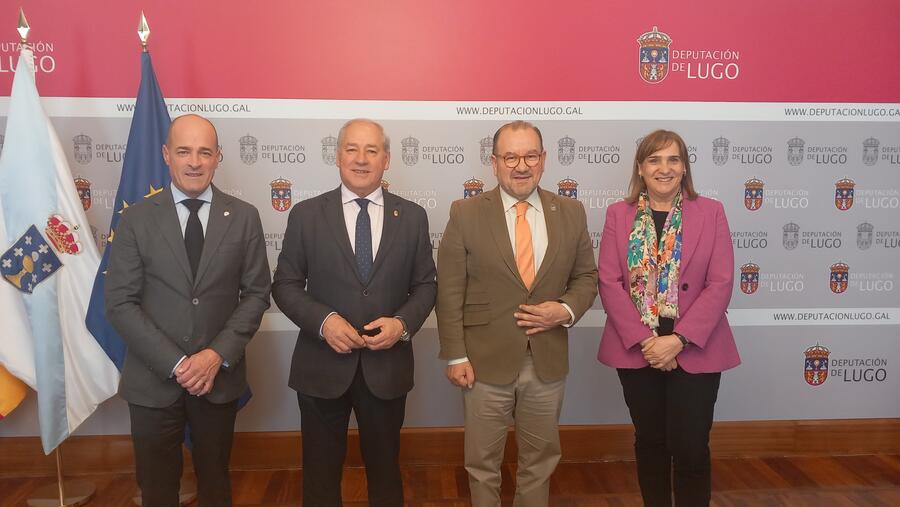 De esquerda a dereita, Jaime Luis López Vázquez, José Tomé Roca, Antonio López Díaz e María José López Couso