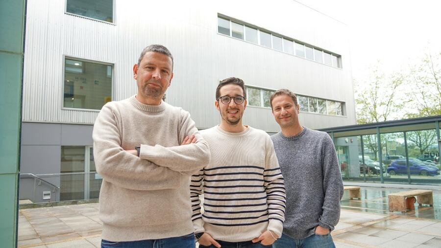 De esquerda a dereita: David Losada, Marcos Fernández Pichel e Juan Carlos Pichel. Foto: Andrés Ruiz
