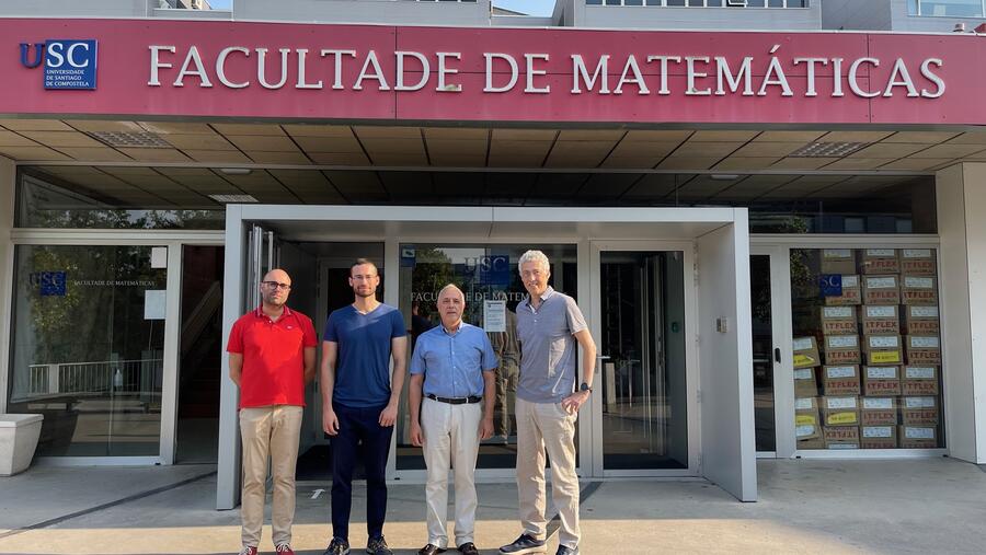 De esquerda a dereita, Francisco Javier Fernández Fernández, Fernando Adrián Fernández Tojo, Juan Nieto e Iván Area