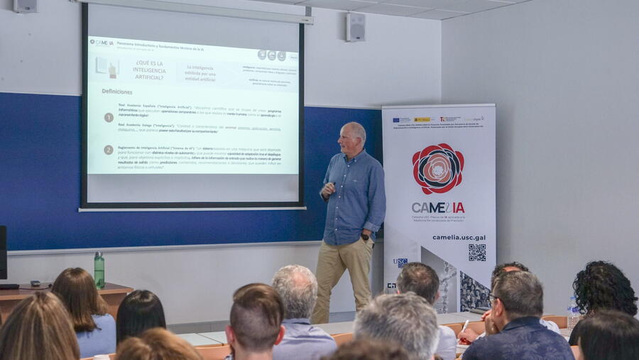 O curso contou coa participación de investigadores do CiTIUS da Universidade de Santiago, membros da propia Cátedra, xunto con profesionais de ACIS, PM4Gov e especialistas do sistema sanitario galego