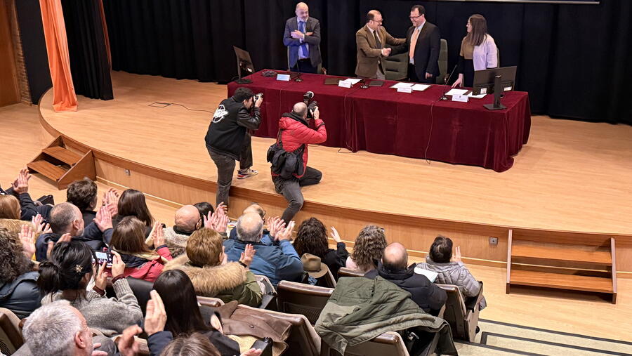 O acto desenvolveuse no Auditorio de Veterinaria