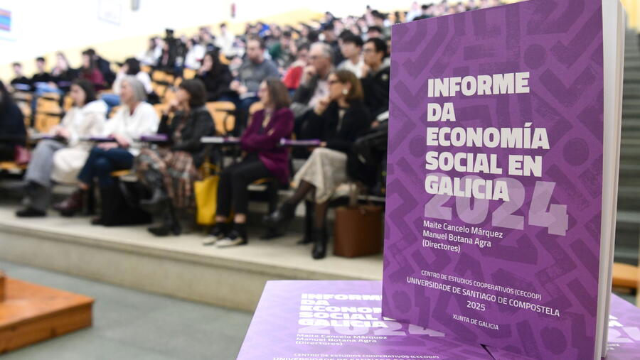 O ‘Informe da Economía Social en Galicia’ está coordinado por Maite Cancelo e Manuel Botana. FOTO: Santi Alvite