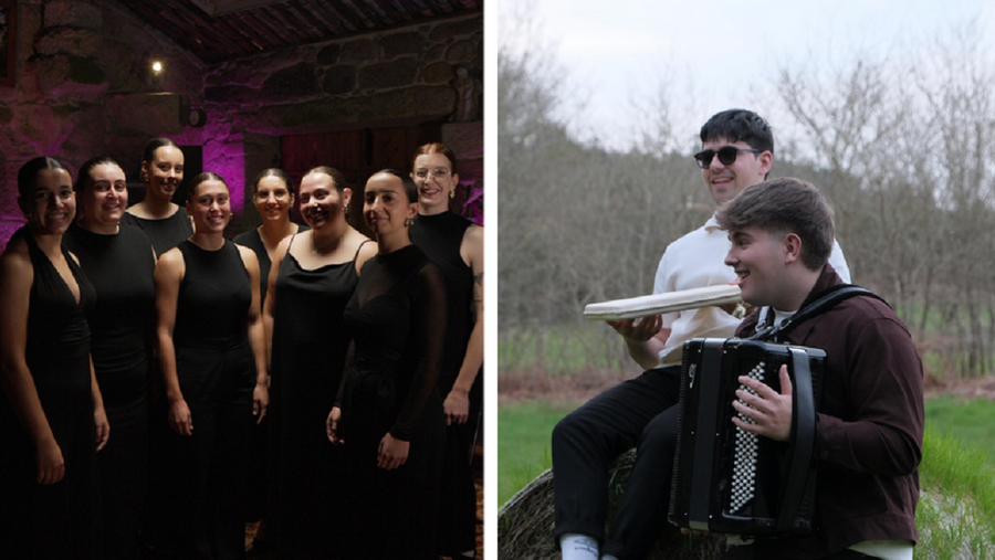 Lina e Lola (esquerda) e Unto Vello (dereita)