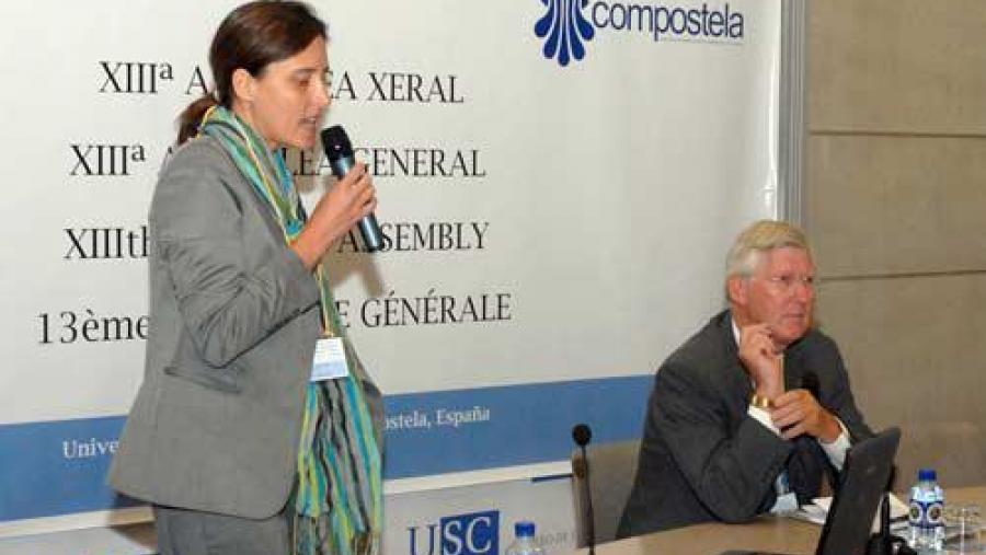 A directora de Educación Superior do ICEF, Maite Viudes, ofreceu unha conferencia que presentou o reitor da Universidade de Westminster, Geoffrey Copland