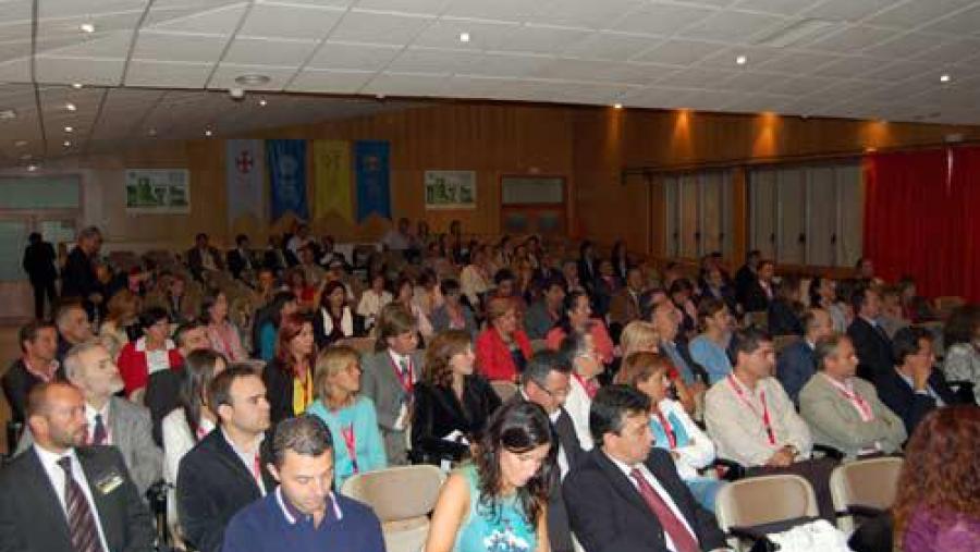 Público asistente a inauguración do Congreso de Riscos Laborais na Facultade de Ciencias no Campus de Lugo