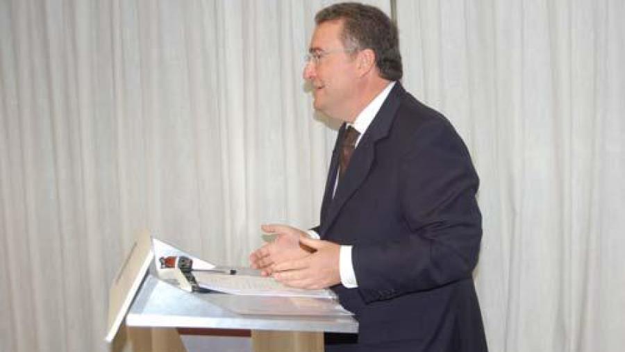 O pro-reitor da Universidade do Minho, Luis Filipe Lobo pronunciou unha conferencia na facultade de Dereito da USC